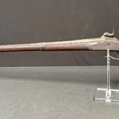 Sale Photo Thumbnail #435: This is believed to be an original Model 1842. The Model 1842 was a historic .69 caliber percussion smooth bore musket produced by the US Government between 1844 and 1855. It was the first standard-issue US Infantry long arm to be built with fully interch
