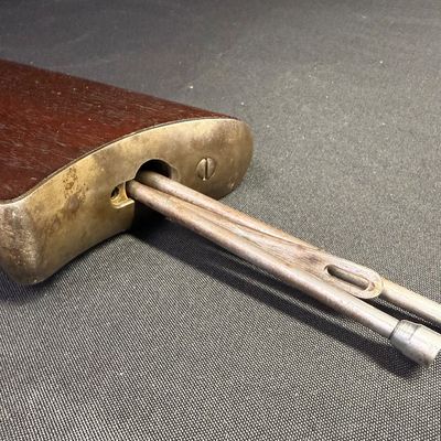 Sale Photo Thumbnail #453: This beautiful lever-action carbine is widely known as “The Gun That Won the West.” It features a 20-inch barrel, and holds 15 rounds of ammunition. It fires .44 Winchester Center Fire (.44-40) caliber ammo, a revolutionary round that could be used in