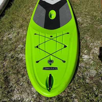 Sale Photo Thumbnail #69: This piece is 10 feet in length by 34 inches wide. It weighs approximately 45 pounds. It is constructed of UV-protected high-density polyethylene. It is green in color.