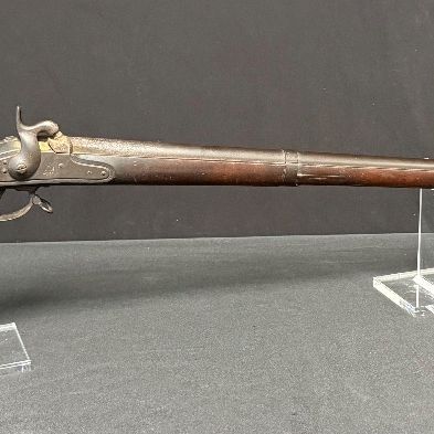 Sale Photo Thumbnail #434: This is believed to be an original Model 1842. The Model 1842 was a historic .69 caliber percussion smooth bore musket produced by the US Government between 1844 and 1855. It was the first standard-issue US Infantry long arm to be built with fully interch