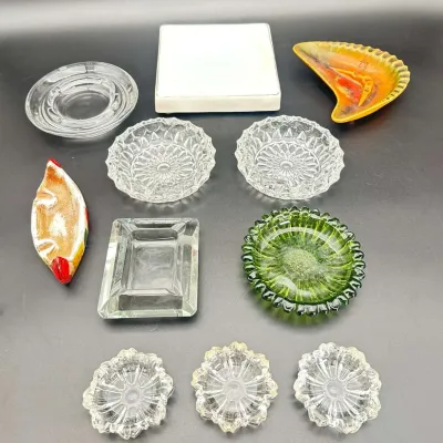 Ashtray Glass Retro Smoking Accessories Collection