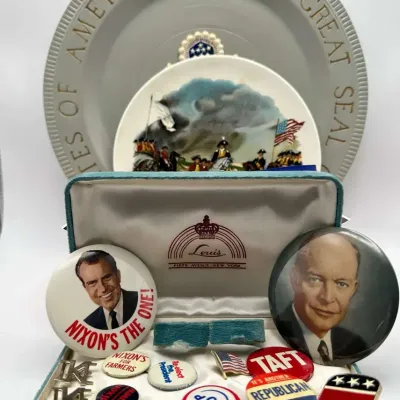 Political Campaign Buttons Presidential Memorabilia Set
