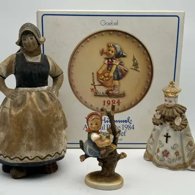 Goebel Hummel Annual Plate 1984 Figurine Set