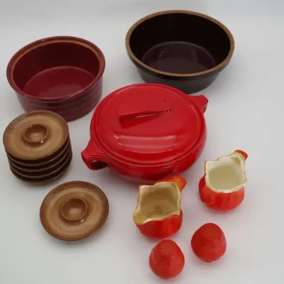 Hall Superior Quality Kitchenware Ceramic Casserole Set Dinnerware