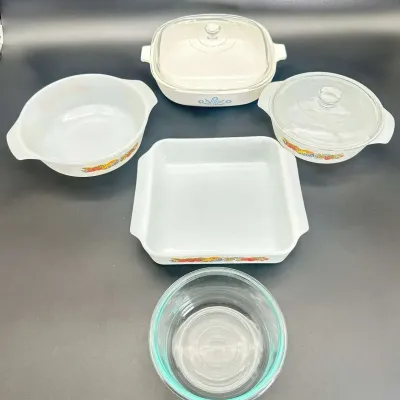 Pyrex Fire-King CorningWare Bakeware Set Mixing Bowls Casserole Dishes