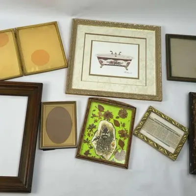 Picture Frames Assorted Wood Brass Art