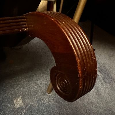 Sale Photo Thumbnail #28: Vintage green rocking chair. In good shape.