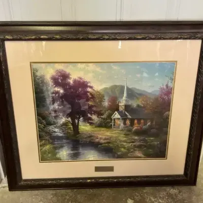 Thomas Kinkade “Streams of Living Water” Framed Library Edition Print