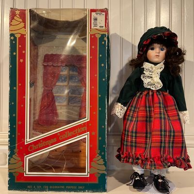 Sale Photo Thumbnail #84: Original box 
Purchased from Montgomery Wards
Doll in mint condition with all clothing intact and unstained, etc