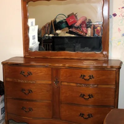 Vintage Provincial Wooden Double Dresser with Mirror
$250.00
57.5in. x 19in. x 34.5in. WITHOUT MIRROR
57.5in. x 19in. x 67.5in. WITH...