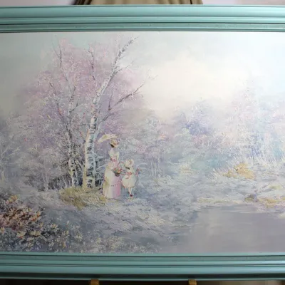 Vintage Landscape Painting with Soft Pastels
$50.00
41in. x 30in.