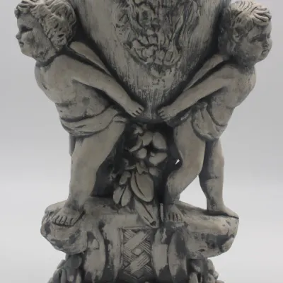 Antique 3 Cherubs Holding a Planter or Birth Bath
$130.00
- 20in. Planted
- Planter is made of cast stone