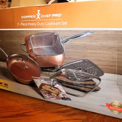 Copper Chef Pro 7-Piece Non-Stick Cookware Set (New in Box)
$30.00