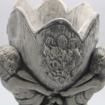 Antique 3 Cherubs Holding a Planter or Birth Bath
$130.00
- 20in. Planted
- Planter is made of cast stone