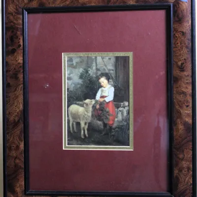 'The Pet Lamb' Print by Camille-Leopold
$40.00
17.5in. x 14.5in.