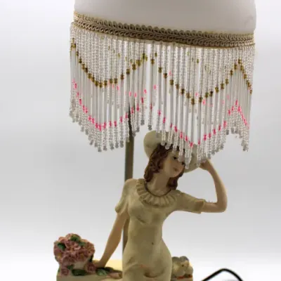 Antique 'Lady Lamp' from THE CROSA COLLECTION
$100.00
-Fringe Beaded Lamp Shade