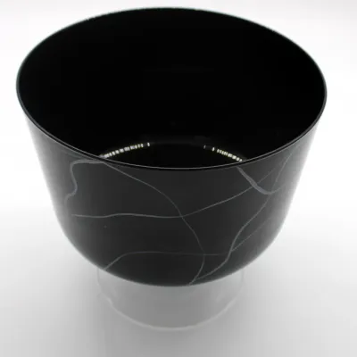 Black Glass Footed Bowl set on a Clear Glass Stem & Base
$20.00
8in. x 8in. x 8in.