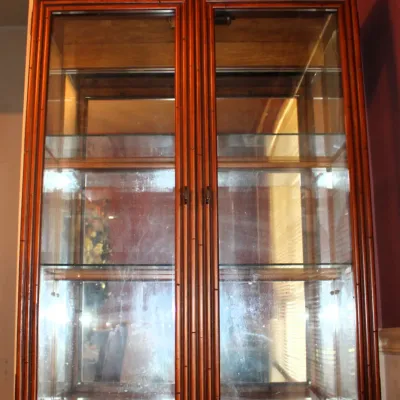 Vintage Bamboo & Glass Display Curio Cabinet
$325.00
32.5in. x 13.5in. x 71in.

-  Upper & Lower Cabinet Storage
- Single Drawer...