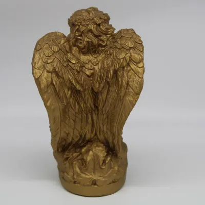 Gold finished resin kneeling angel figurine
$20.00
13" tall