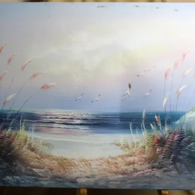 Oil Painting of a Coastal Sand Dune & Beach
$70.00
48in. x 24in.