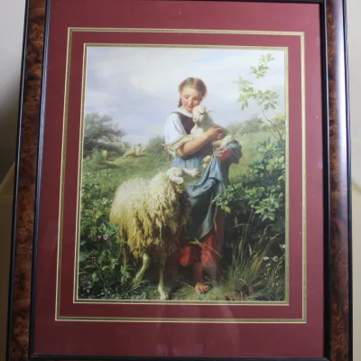 Vintage 'The Shepherdess' by Johann Baptist Hofner
$50.00
25.5in. x 31.5in.
