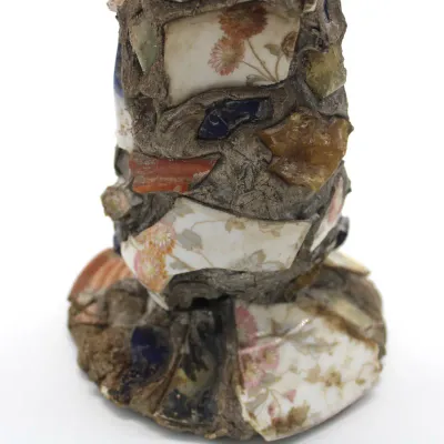 Vintage Folk Art Memory Jug Vase
$170.00
- Encrusted with colorful broken porcelain shards