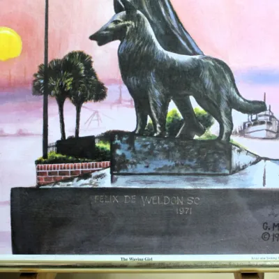 'Waving Girl Statue' Framed Artwork
$35.00
25in. x 19in.