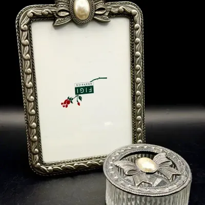 M.R.F. Picture Frame & Trinket Box