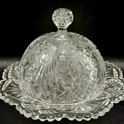 UV Reactive Covered Butter Dish 