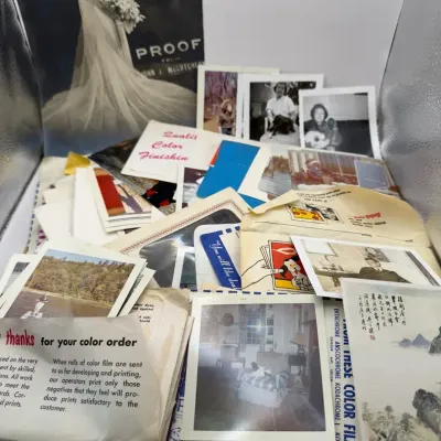 Vintage Photos, Postcards, & Negatives Ephemera Mystery Lot #1