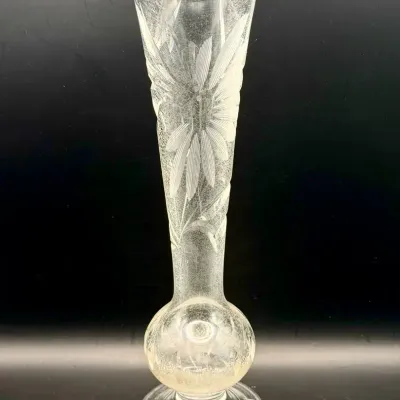 Vintage Etched Vase