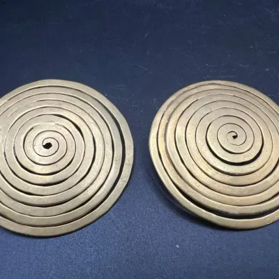 14K Gold Filled Swirl Earrings
