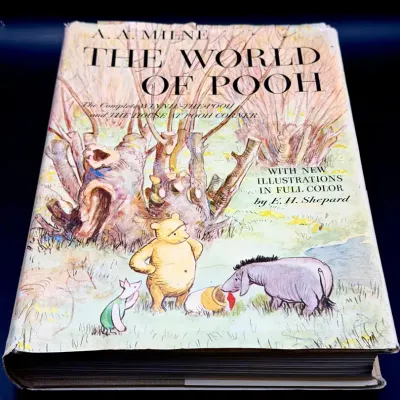 The World Of Pooh Complete Winnie-the-Pooh & House At Pooh Corner By A.A. Milne Vintage Book