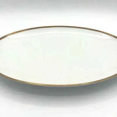 12 1/2” Eschenbach Gold Geometric China Platter