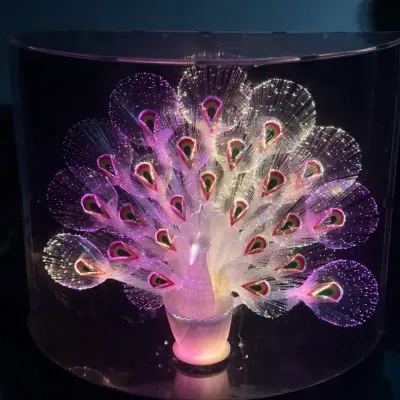 Optical Peacock Lamp