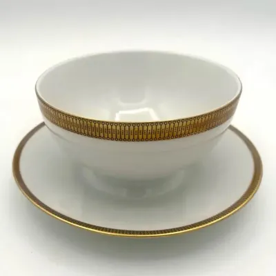 Eschenbach Gold Geometric China Gravy Boat