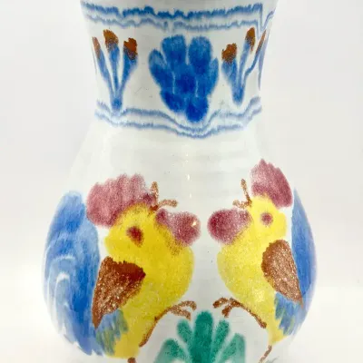 Vintage Romania Rooster Vase