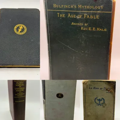 (5) Vintage/Antique Books Feat. Bullfinch Mythology 