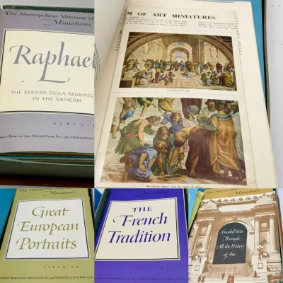 1950s vintage The Metropolitan Museum of Art Miniatures albums