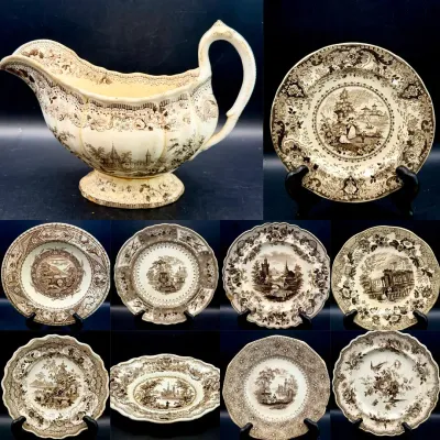 Antique China Dishes Feat Davenport 