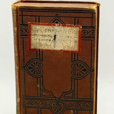 1886 Antique Hardcover 1886 edition of the New Testament, published by the American Bible Society