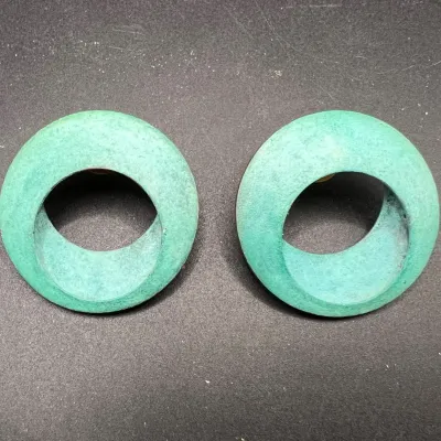 Gabriella Sanchez Copper Earrings with Oxidized Patina
