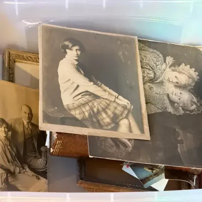 Mystery Lot Of Vintage Photos, Frames & More 