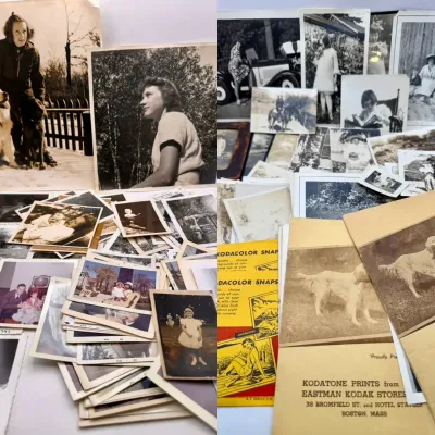 Vintage Photos, Postcards, & Negatives Ephemera Mystery Lot #2