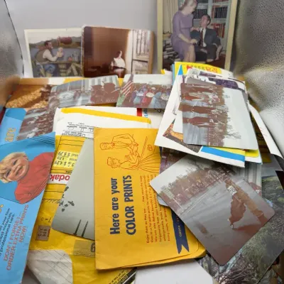 Vintage Photos, Postcards, & Negatives Ephemera Mystery Lot #3