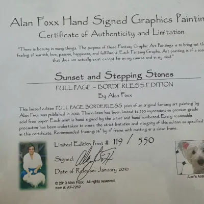 Sale Photo Thumbnail #15: Signed and Numbered Alan Foxx Art