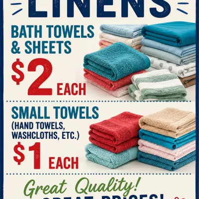 Sale Photo Thumbnail #33: Linens