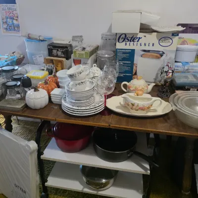 Sale Photo Thumbnail #12: Dinnerware, Pots, etc