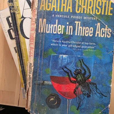 Sale Photo Thumbnail #32: Vintage Agatha Christie books
