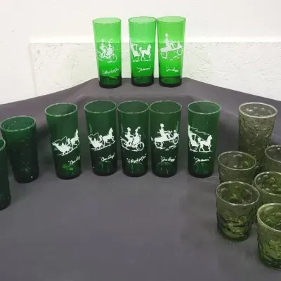 Vintage Green Glassware (WH88)
